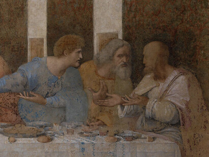 Leonardo da Vinci, Cenacolo, particolare