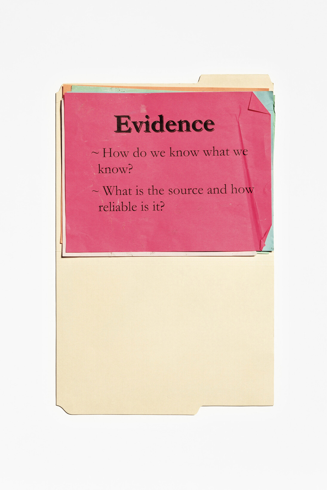 Anne Collier, Questions (Evidence), 2011. Chromogenic print. Collection of Charlotte Ford.