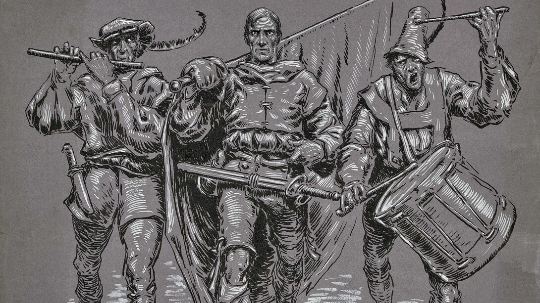 Fritz Dürnberger, Der schwägler, fähnrich u. trommler der gasteiner. Courtesy of DomQuartier Museum