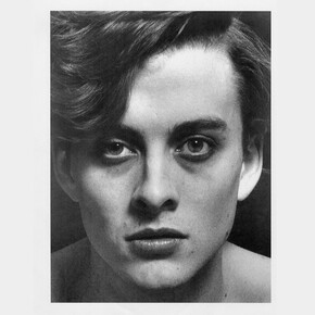 Collier Schorr, Wes with Lipstick, 2009-2018, silver gelatin print mounted on Dibond, 158.1 x 120.7 cm, 62 1/4 x 47 1/2 ins. © Collier Schorr. Courtesy Stuart Shave/Modern Art, London
