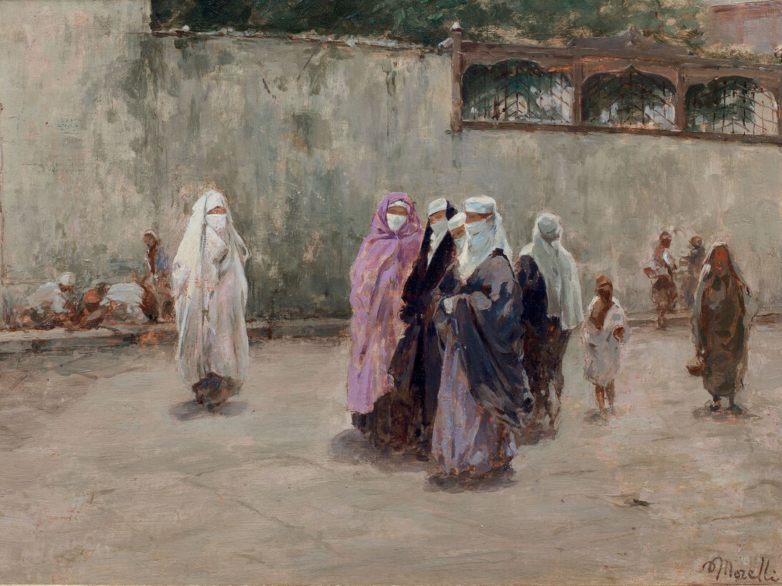 Domenico Morelli, Una strada di costantinopoli. Courtesy of GAMManzoni