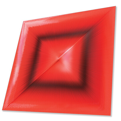 Alberto Biasi, DisTorsione, 1987, 123 x 103 x 4 cm
