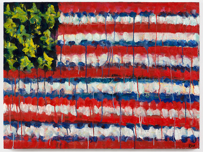 Paul Housley, 'Big Flag' 2014, oil on canvas, 76 x 102 cm