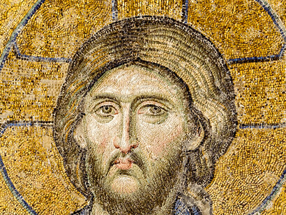 Mosaico con una representación de Jesús de Nazaret, existente en la antigua Iglesia de Santa Sofía (Estambul), fechada cerca de 1280