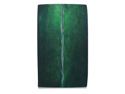 Robert Yasuda, Amazon, 2014, acrylic on fabric on wood, 40 x 24 inches/101.6 x 61 cm