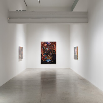 Leo Frontini, On the corner of, exhibition view. Courtesy of albertz 
benda gallery