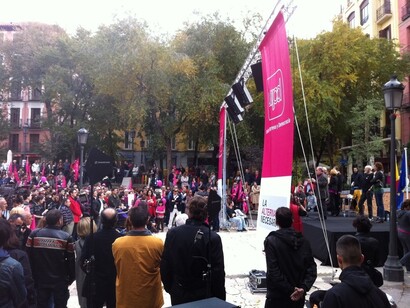 Mitin de UPyD en la Plaza del 2 de Mayo de Madrid