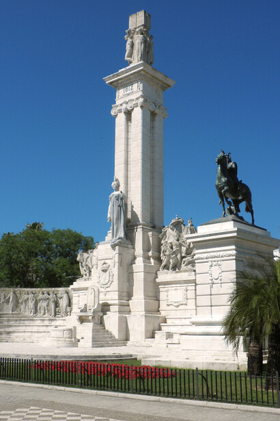 Monumento a las Cortes de Cádiz, en Cádiz, España