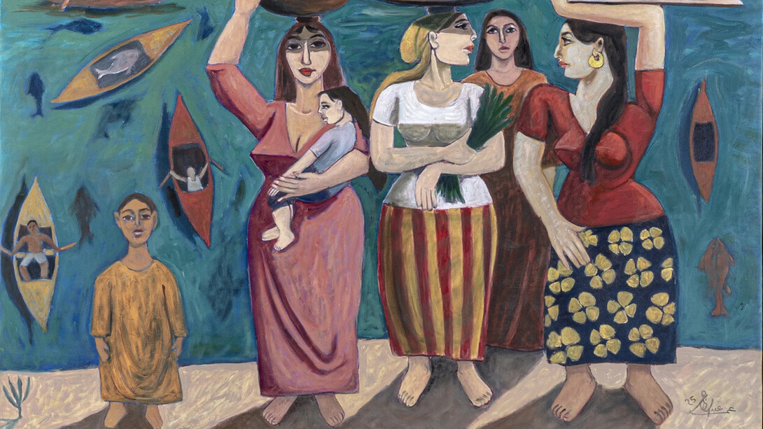 Omar Abdel Zaher, Spirit of hope (detail), 2026. Courtesy of Safarkhan Art Gallery