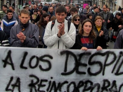 Marcha por un trabajo digno en Argentina