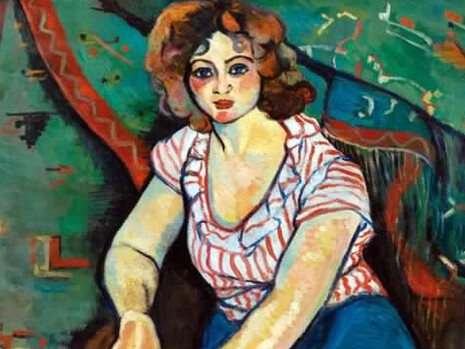 Suzanne Valadon, Donna con chitarra, particolare