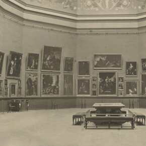 J. Laurent y Cía, Vista de la sala de la reina Isabel en el Museo del Prado, 1892 - 1899. Cortesía del Museo del Prado