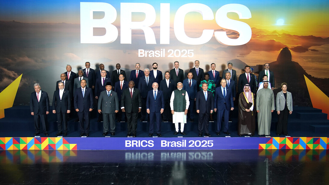 President of the Republic, Gabriel Boric Font, takes part in the official BRICS photograph alongside Member States, Partners, and Guests in Brazil