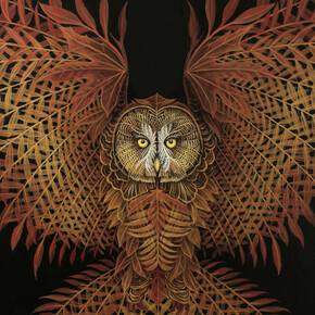 MollyDevlin, Fligth of the fall (detail). Courtesy of Corey Helford Gallery