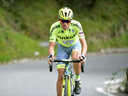 Alberto Contador en carrera