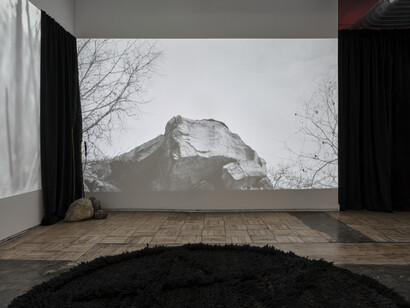 Exhibition view, Allison Halter, Threshold, 2024, A.I.R. Gallery, Brooklyn, NY.  Photography by Matthew Sherman. 
