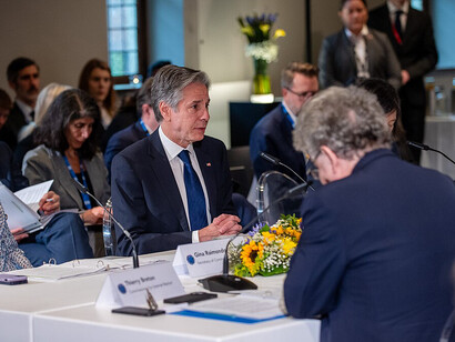 On April 5, 2024, U.S. Secretary of State Antony Blinken, Secretary of Commerce Gina Raimondo, and Trade Representative Katherine Tai joined European Commission Executive Vice-Presidents Margrethe Vestager and Valdis Dombrovskis, along with Commissioner Thierry Breton, Brussels, Belgium