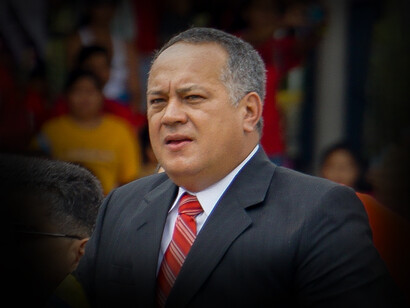 Diosdado Cabello el 15 de marzo de 2013 en el sepelio del Comandante Hugo Chávez Frías, Los Próceres, Caracas, Venezuela