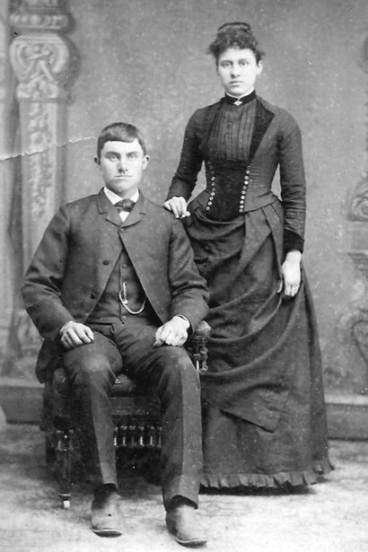 Retrato de una pareja del siglo XIX
