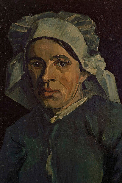 Vincent van Gogh, Cabeza de mujer (1885). Museo Van Gogh, Ámsterdam, Países Bajos