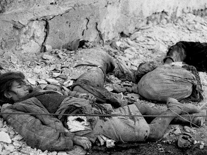Victims of the German bombing at the Sechenov Institute in Sevastopol, 1942