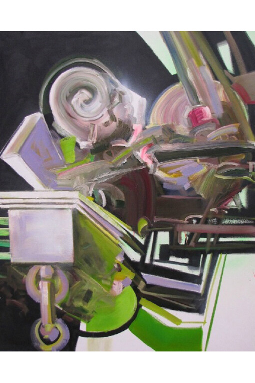 Yvette Gellis, Standing In The Corner #3 -2014, Oil, 51.5 x 41.5
