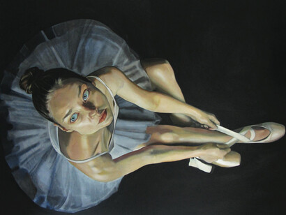Katie Buckett, Ali, 2015, Oil on canvas, 122 x 153 cm