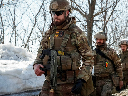 Azov battalion fighters in Ukraine