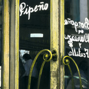 Leonora Vicuña, Puerta de Bar Pipeño (detail), 1979. Courtesy of Vasari Gallery