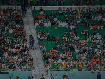 Empty seats for the opening match at the Qatar FIFA World Cup 
