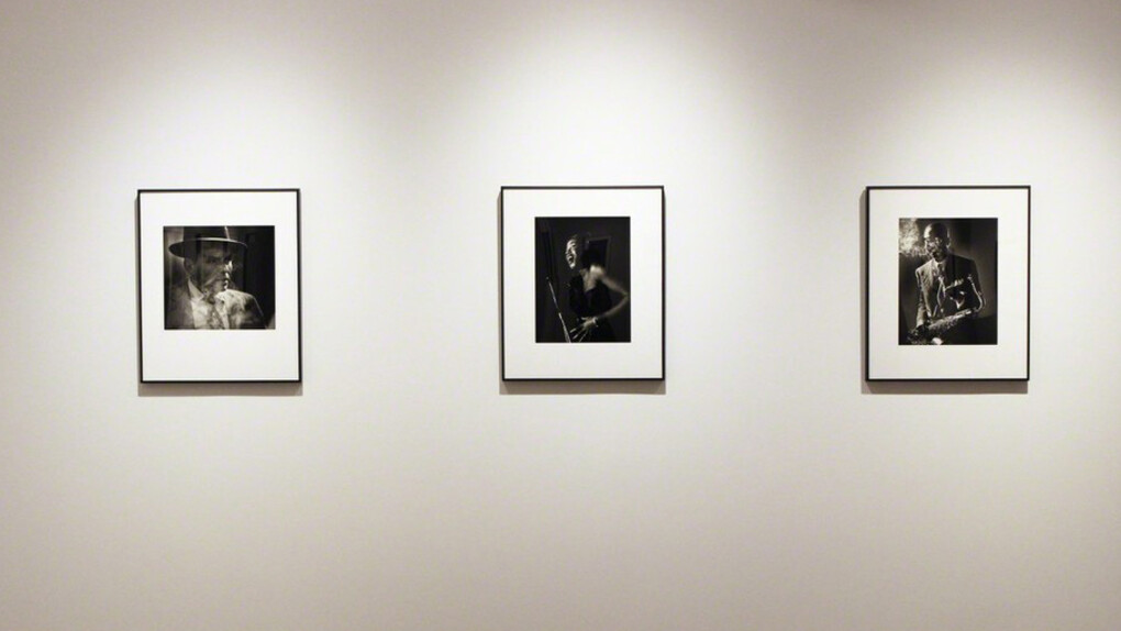 Herman Leonard, Exhibition view. Courtesy of Robert Mann Gallery