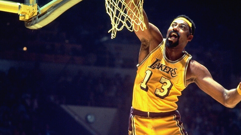 El histórico jugador de los Lakers Wilt Chamberlain