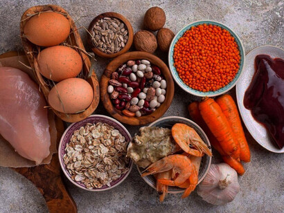 Zinc-rich foods include seafood and legumes