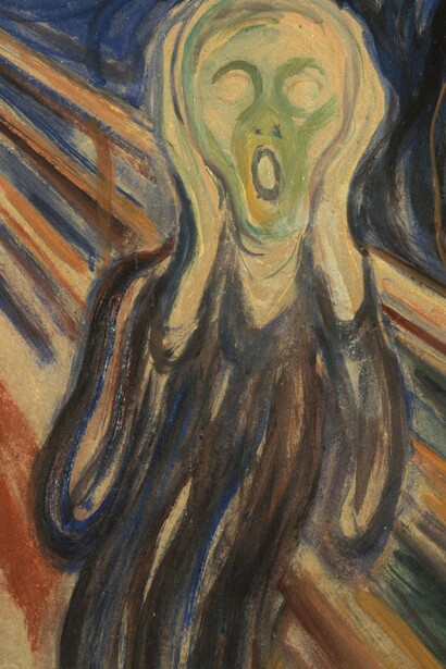 "El grito", témpera y óleo sobre lienzo, Edvard Munch, 1910