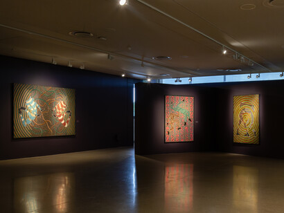 Sthenjwa Luthuli, Umkhangu/Birthmark, exhibition view. Courtesy of Whatiftheworld