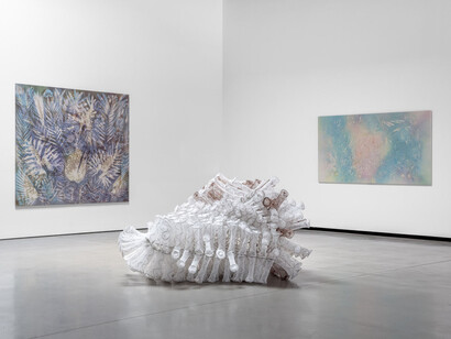 Various artists, The abstract future, exhibition view. Courtesy of Jeffrey Deitch Gallery