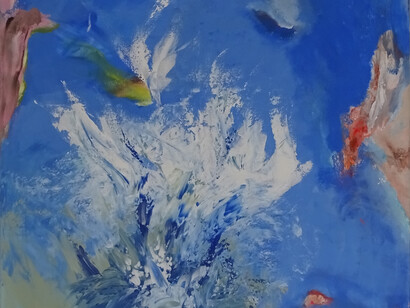 Rhapsody in Color-Paul Sonabend, Jonah, 30" x 22", Acrylic on Paper
 
