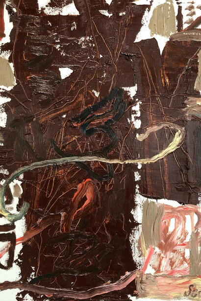 Sam Scott, Generative force (detail). Courtesy of William Havu Gallery