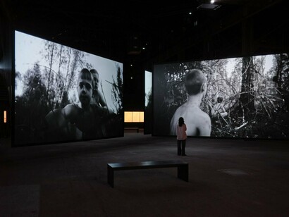 Soundwalk Collective and Patti Smith, Correspondences, exhibition view. Courtesy of LUMA Arles