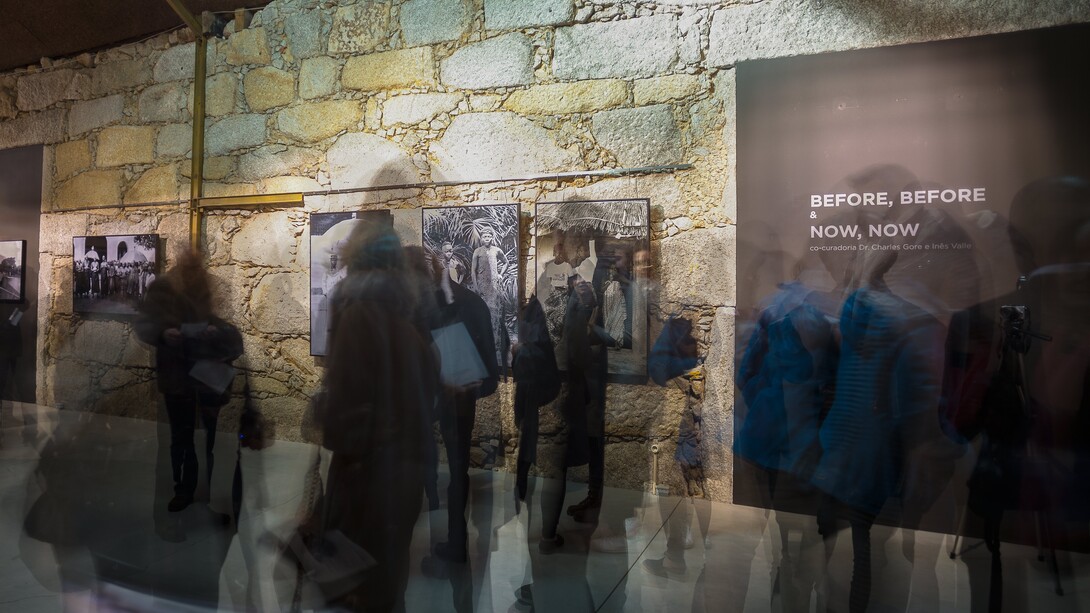 Exhibition Opening, Before Before & Now Now at Mira Forum. Co-curated by Dr. Charles Gore and Inês Valle. 2016. Courtesy: Mira Forum. Photo: José Vaz e Silva  