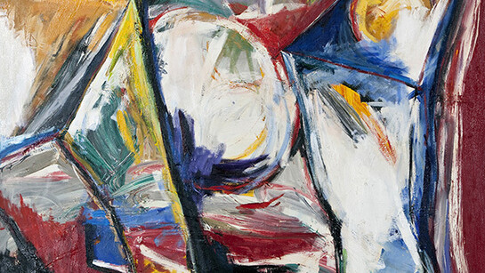 Ken Kaminski, Wounded Towers, Oil on canvas, 80" x 98" 2002