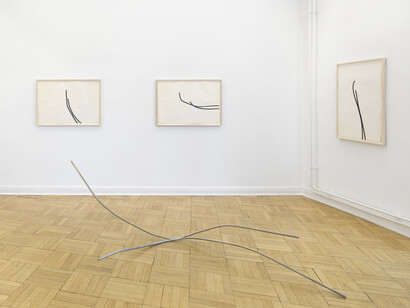 Norbert Kricke und Dieter Krieg, ausstellungsansicht. Mit freundlicher genehmigung der Galerie Friese. Foto von Eric Tschernow