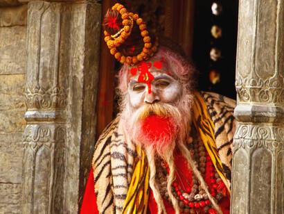 Sadhus are revered in Hindu culture for their deep spiritual practices, and their blessings are sought by devotees who believe they hold the key to divine knowledge and liberation