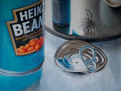 Cynthia Poole, "First Pop the Lid" Acrylic on linen, 61 x 61 cm