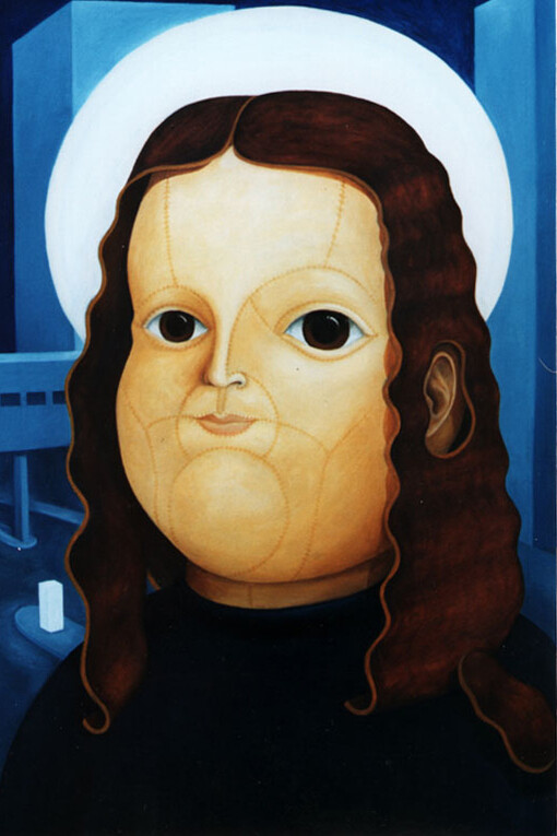 Dolly, patron saint of fashion, oil on canvas, Mark Weighton, 1996