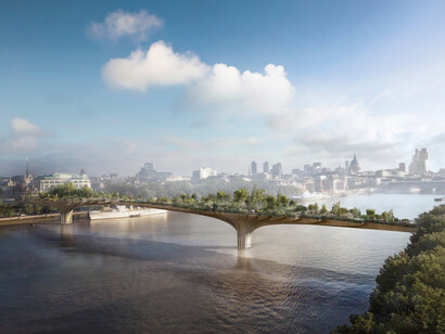Heatherwick Studio, Garden Bridge, London, 2012. Rendering: Arup