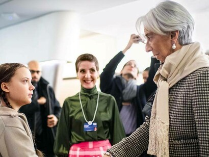 Greta Thunberg and Christine Lagarde