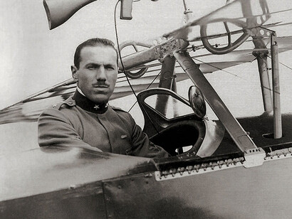 Francesco Baracca fotografato da Attilio Prevost. Archivio Lari Prevost Mojana