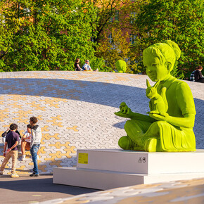 Kim Simonsson, Moss Giants, exhibition view. Courtesy of Amos Rex