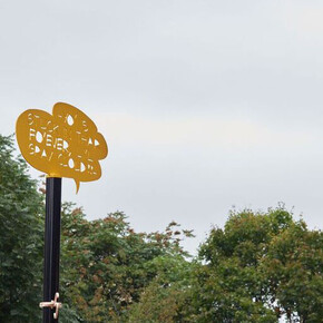 Charlie Godet Thomas, Cloud Study, 2017. Commission for Sculpture At Bermondsey Square, London. Photographer Jonathan Bassett. Image courtesy Vitrine. 